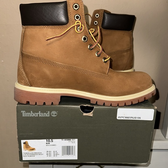 Men timberland   6inch rust color boots size 10.5 - Picture 4 of 10